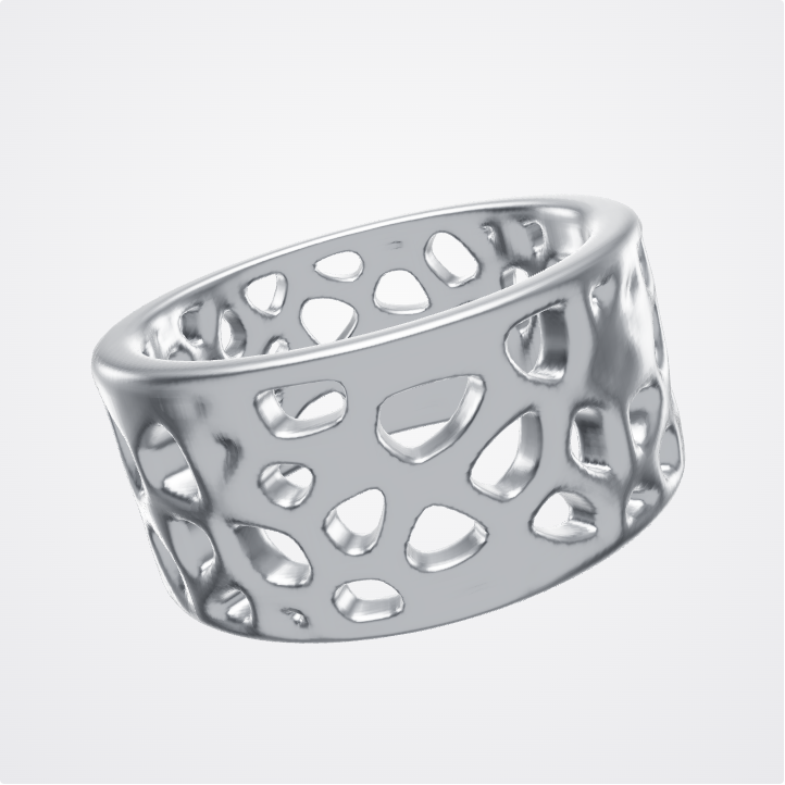 Bague générative en cobalt-chrome