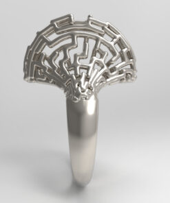 Alternative view of Maze ring