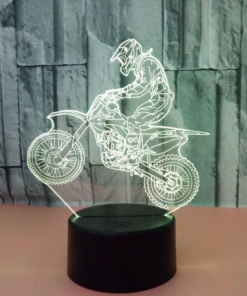 Lampe lune 3D à éclairage multicolore – Image 3