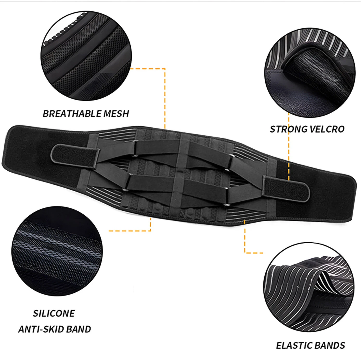 Ceinture de soutien lombaire ergonomique – Image 3