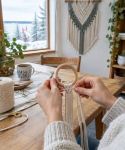 Alternative view of Kit de macramé pour débutants