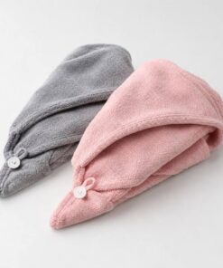 Serviette-turban microfibre (duo)