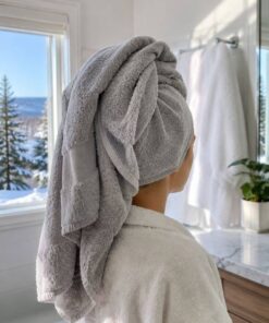 Alternative view of Serviette-turban microfibre (duo)