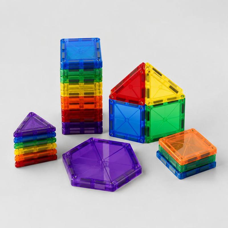 Ensemble de tuiles magnétiques de construction
