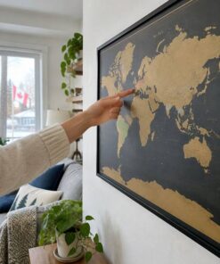 Alternative view of Carte du monde à gratter pour voyageurs