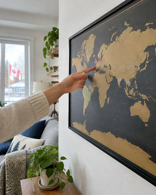 Carte du monde à gratter pour voyageurs – Image 2