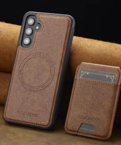 Alternative view of Coque en cuir portefeuille détachable pour Samsung Galaxy
