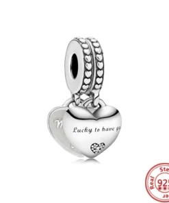 Pendentif Perle Chiffre en Argent Sterling pour Bracelet Pandora - SMC1665