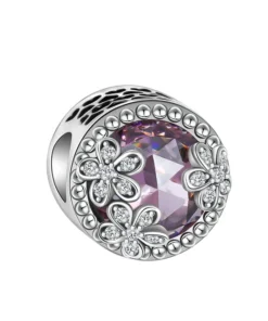 Pendentif Perle Chiffre en Argent Sterling pour Bracelet Pandora - SCR6073