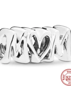 Pendentif Perle Chiffre en Argent Sterling pour Bracelet Pandora - Y382