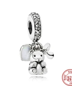 Breloque Chiffre en Argent Sterling pour Bracelet Pandora - Cadeau Femme
