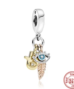 Breloque Chiffre en Argent Sterling pour Bracelet Pandora - Cadeau Femme