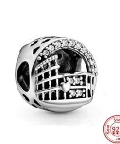 Pendentif Perle Chiffre en Argent Sterling pour Bracelet Pandora - Y561