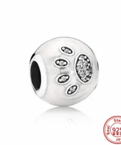 Pendentif Perle Chiffre en Argent Sterling pour Bracelet Pandora - SMC1325