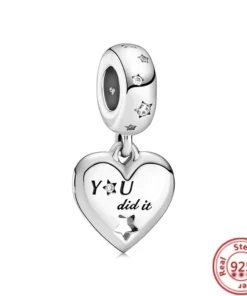 Breloque Chiffre en Argent Sterling pour Bracelet Pandora - Cadeau Femme