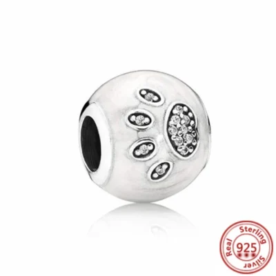 Pendentif Perle Chiffre en Argent Sterling pour Bracelet Pandora - SMC1325