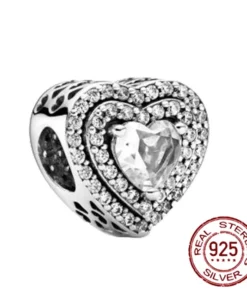 Breloque Chiffre en Argent Sterling pour Bracelet Pandora - Cadeau Femme