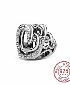 Breloque Chiffre en Argent Sterling pour Bracelet Pandora - Cadeau Femme