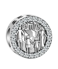 Pendentif Perle Chiffre en Argent Sterling pour Bracelet Pandora - SCZ6061