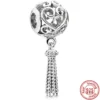 Pendentif perle famille chiot en argent sterling 925 compatible Pandora