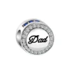 Pendentif Perle Chiffre en Argent Sterling pour Bracelet Pandora - SCR6099