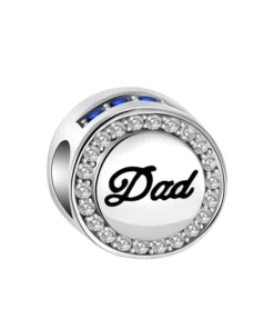 Pendentif Perle Chiffre en Argent Sterling pour Bracelet Pandora - SCR6099