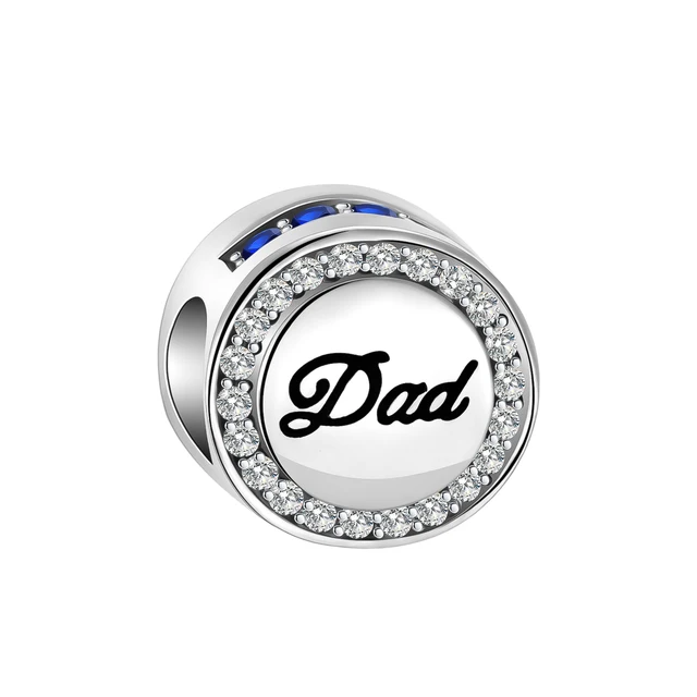Pendentif Perle Chiffre en Argent Sterling pour Bracelet Pandora - SCR6099