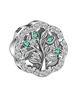 Pendentif Perle Chiffre en Argent Sterling pour Bracelet Pandora - SCZ6062