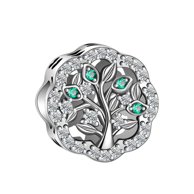Pendentif Perle Chiffre en Argent Sterling pour Bracelet Pandora - SCZ6062