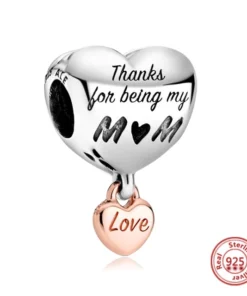 Breloque chiffre en argent sterling pour bracelet Pandora - Cadeau personnalisé