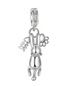 Pendentif Perle Chiffre en Argent Sterling pour Bracelet Pandora - SCR6051