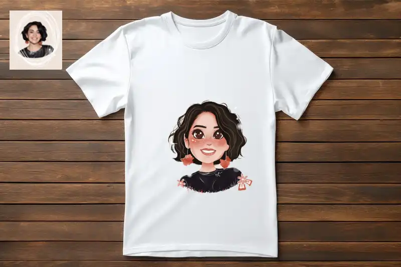 T-shirt portrait personnalisé – Collection Portraits Québec