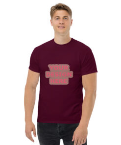 T-shirt classique 100 % coton pour homme
