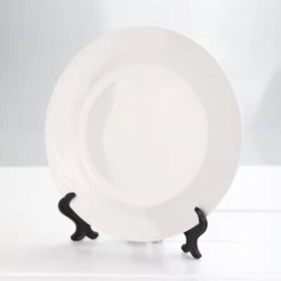 Alternative view of White Round Ceramic Plate