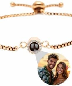 Personalized Photo Projection Bracelets, Customized Memorial Gifts for Women, Men, Family, Couple, Dog, Perfect for Mother's Day, Birthday, Christmas(style5-rosegold) Amazon.ca: Clothing, Shoes & Accessories