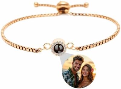 Personalized Photo Projection Bracelets, Customized Memorial Gifts for Women, Men, Family, Couple, Dog, Perfect for Mother's Day, Birthday, Christmas(style5-rosegold)  Amazon.ca: Clothing, Shoes & Accessories