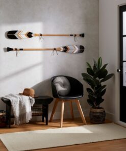 Pagaie décorative Onquata – Les Lunaires – Cadeau autochtone Québec