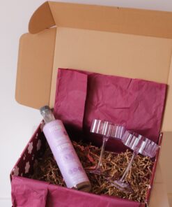 Coffret cocktail Lilas – Verres mauves et sirop litchi