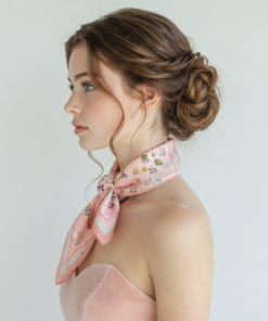 Foulard carte de Montréal – Édition Mili Mila x LiliGraffiti écoresponsable