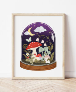Affiche Terrarium magique – Illustration nature Québec