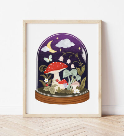 Affiche Terrarium magique – Illustration nature Québec