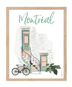 Affiche Le printemps à Montréal – Cadeau nature et saison
