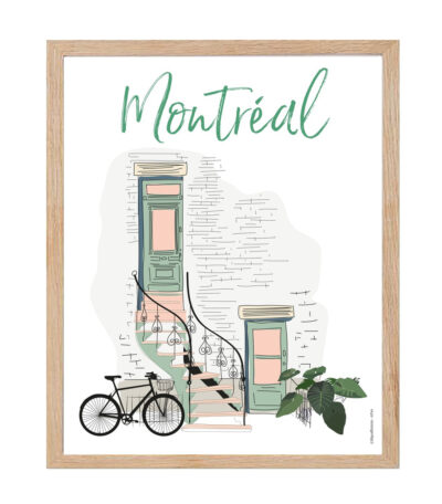 Affiche Le printemps à Montréal – Cadeau nature et saison