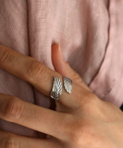 Bague argent Fly – Ailes de faucon symbole de courage