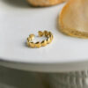 Bague Passion dorée ajustable – Cadeau romantique Québec