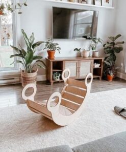 Bascule en bois multifonction pour enfants – Ébénisterie Steve Genesse