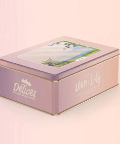 Boîte de biscuits sablés aux bleuets sauvages du Saguenay – cadeau gourmand