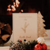 Boîte à souvenirs de Noël en bois personnalisée