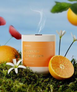 Bougie de soya Écorces d’oranges – Parfum printanier Québec