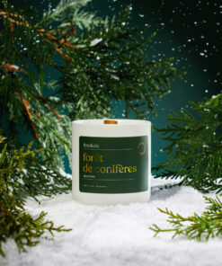 Bougie de soya Forêt de conifères – Parfum naturel Québec